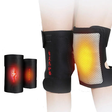 1 Pair Adjustable Health Care Tourmaline Self Heating Knee Pad Magnetic Therapy Knee Protective Belt Relieve Leg Pain